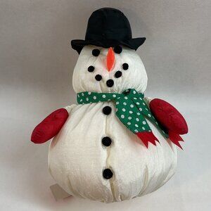 Vintage Hallmark Christmas Nylon Stuffed Snowman